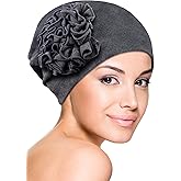 Babalet Chemo Headwear Turban Cap for Women Soft Stretchy Sleeping Hats for Cancer Patients Hair Loss Flowers Headwrap Beanie