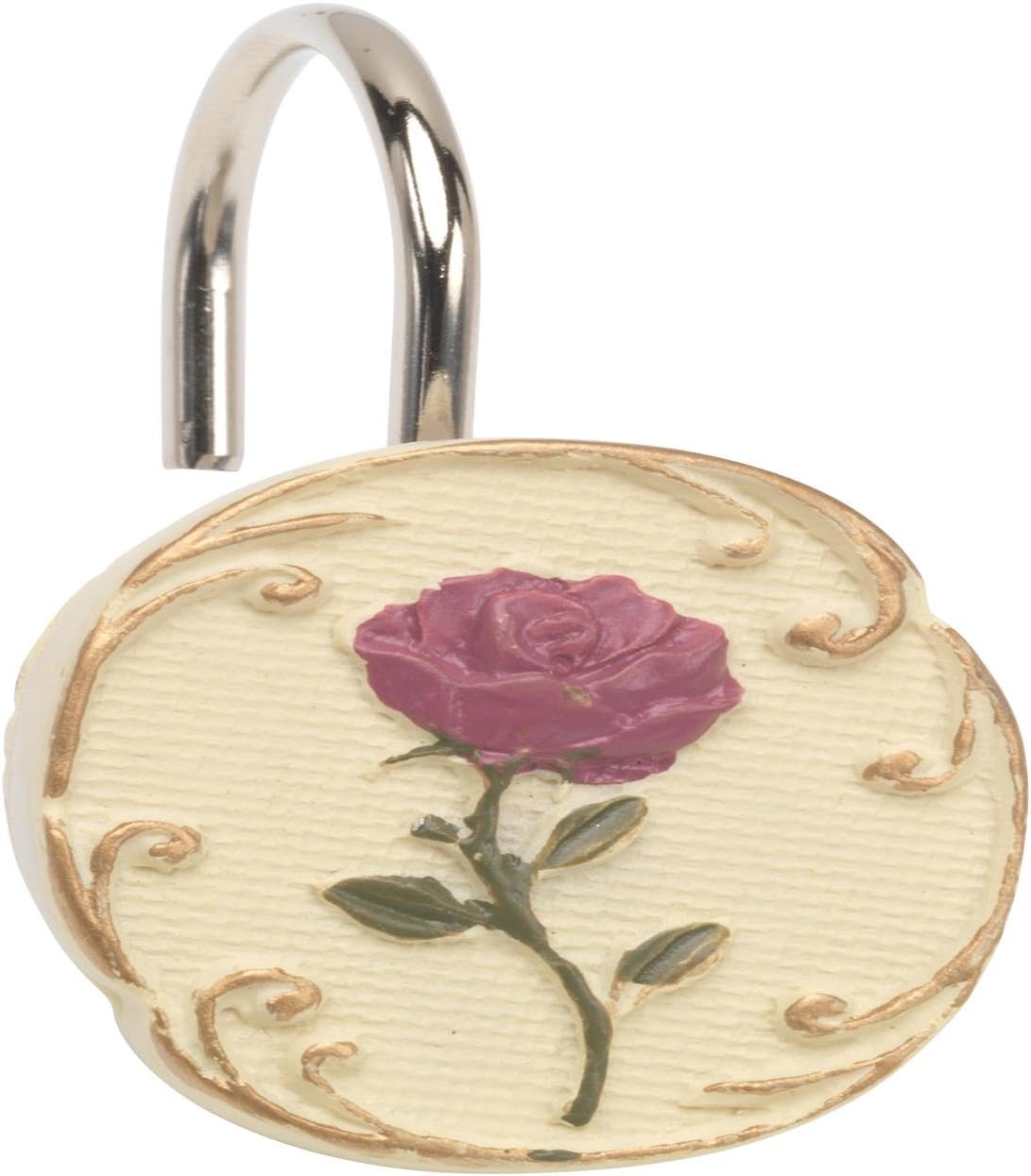 Amazon Com Carnation Home Fashions Primrose Shower Curtain Hooks