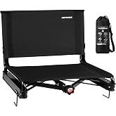 HUTMANG Swivel Backrest Stadium Seats,bleacher Chairs with Back and Cushion | Thick Cushion, Adjustable Backrest Stadium Seats with Back Support, Portable Stadium chairs for Sports Games with Carry Strap