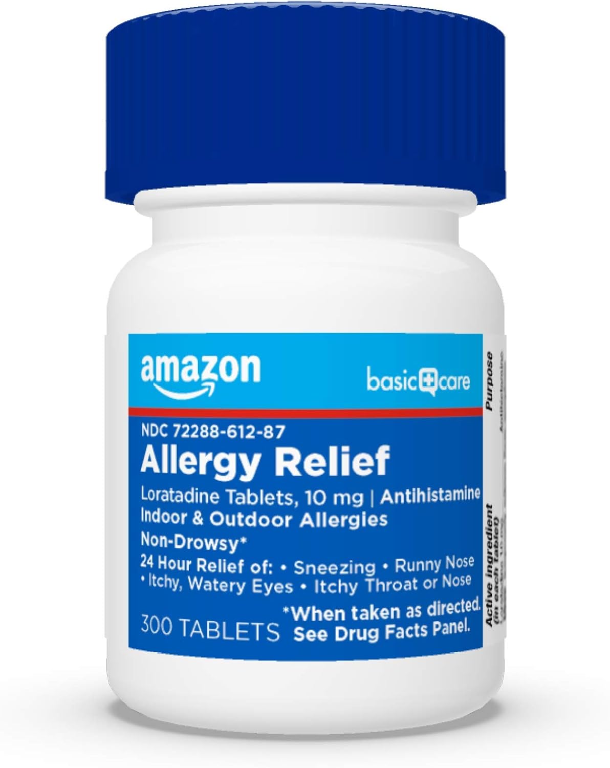  Basic Care Allergy Relief Loratadine Tablets 10 mg, 300 Count: Health & Personal Care