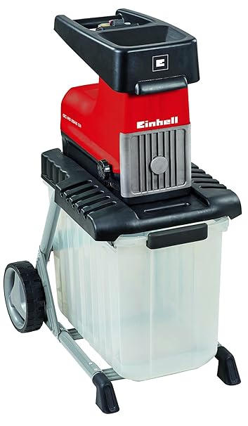 Einhell Elektro-Leisehäcksler GC-RS 2845 CB (2300 Watt, max. 45 mm Aststärke, Schneidwalze, fahrbar, Drehrichtungsumschalter,