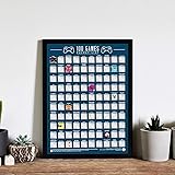 100 Video Games Bucket List Scratch Poster