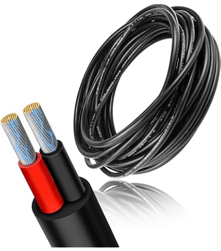 WindyNation 50 Ft. 16/4 16-Gauge 4 Conductor 300-Volt Black SJOOW Cable 16g 4c Sjoow 50
