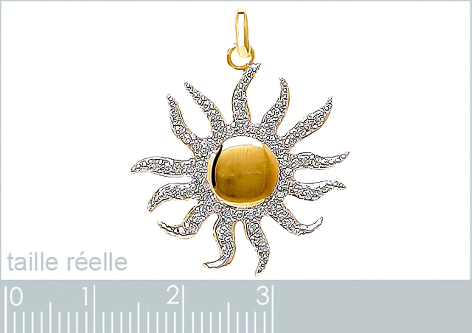 Pendentif soleil or 18 carats Clearance