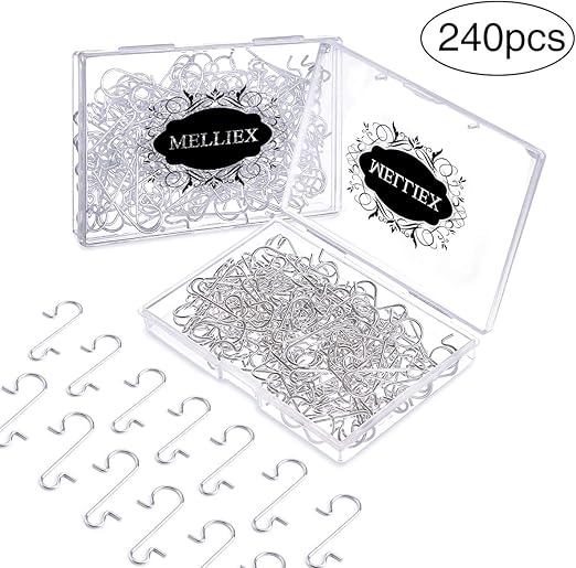 Amazon Com Melliex 240pcs Christmas Ornament Hooks Xmas Metal S