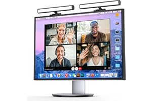 Anautin Video Conference Lighting, Webcam Monitor Light Bar Over Computer, LED Laptop Light Kit for Zoom, Podcast, Streaming, Studio, Ring Light Alternative with Dimmable & Flicker-Free Light