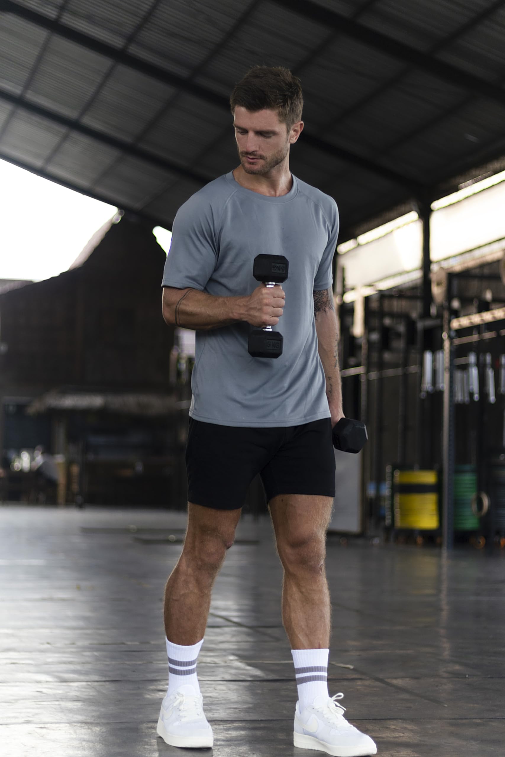 Cimic Sports T-Shirts, Men's Functional Shirt, Quick-Drying, Breathable Training Shirt, Fitness/Running Shirt, Short Sleeves, Pack of 3/5/7