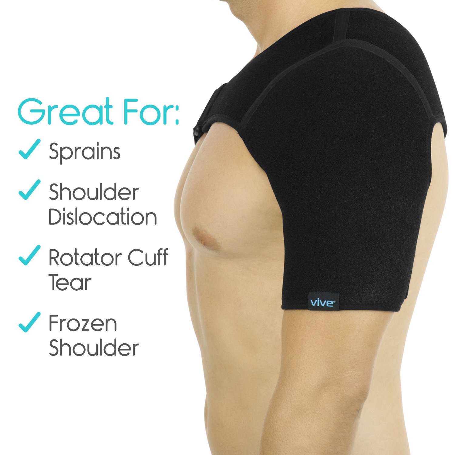 Vive Shoulder Brace Rotator Cuff Compression Support Men, Women