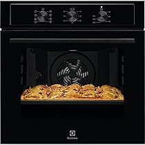 Electrolux EOH2H044K Serie 300 Forno Multifunzione, Capacità 68 L, EOH2H044K, Classe A+, Pulizia AquaClean, Cottura Uniforme, Funzione Pizza, 589x594x568 mm, Nero