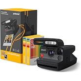 Polaroid Flip Instant Camera + Color Film Bundle (16 Photos Included) - Black (6565) - Hyperfocal 4-Lens System, Sonar autofocus, and Sence Analysis with Bluetooth paired Companion app