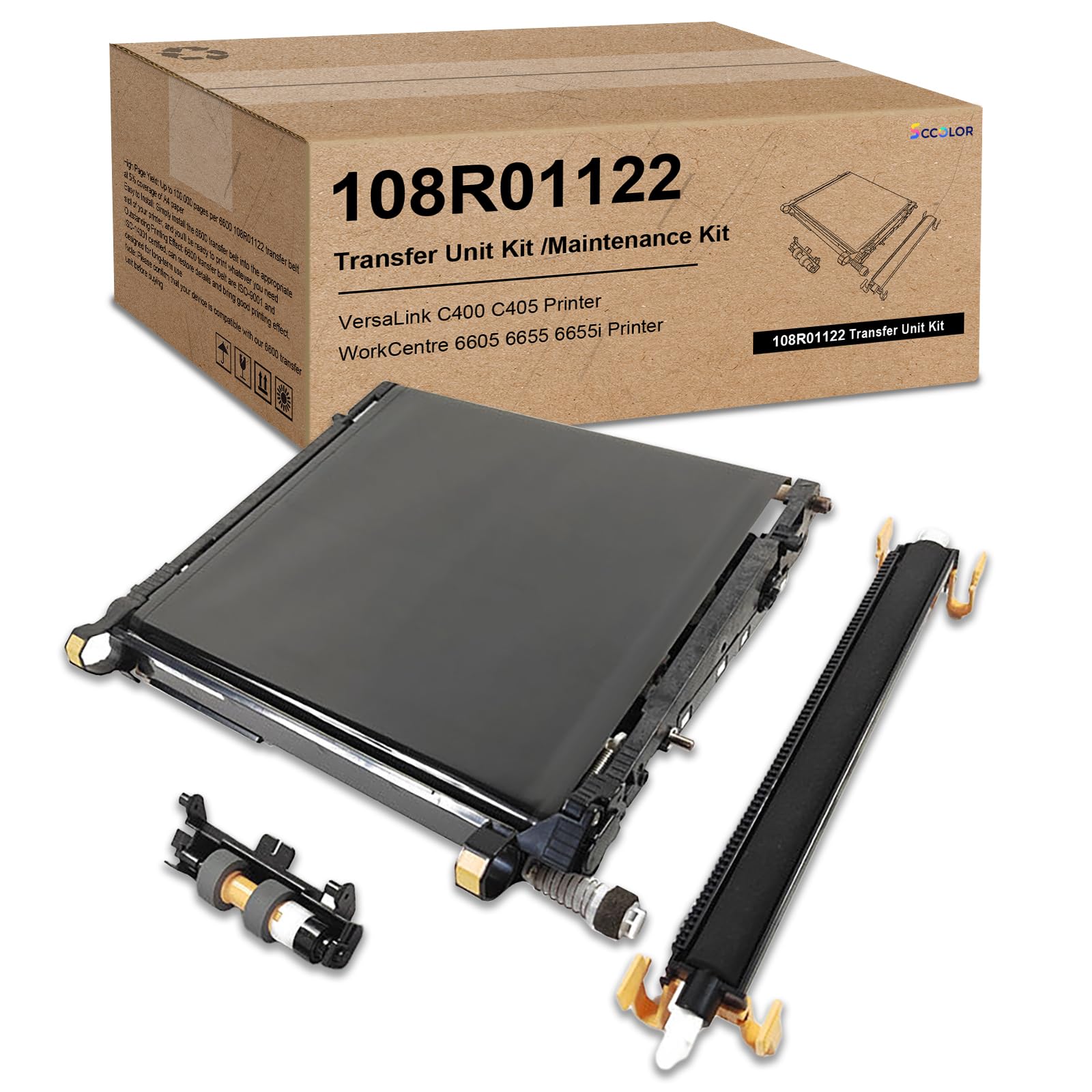 Photo 1 of 108R01122 Transfer Belt Unit Kit Replacement for Xerox VersaLink C400 C405 Maintenance Kit WorkCentre 6605 6655 6655i Phaser 6600 Printer Unit,with Bias Transfer Roller,Feed Roller & Transfer Belt