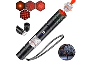 DOLOEDY Laser Pointer High Power, Red Laser Pointer Presentations Pen, Tactical Flashlights Long Range 2000 Meters Laser Light Pointer USB Rechargeable Outdoor Astronomy Hunting Cat Lazer Pointer Toy