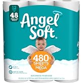 Angel Soft Toilet Paper, 484 Sheets per roll, 12 Count (Pack of 1)