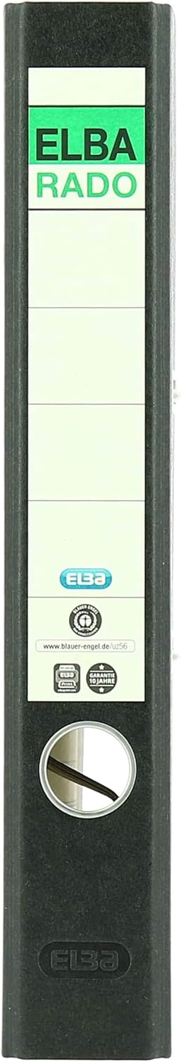 Elba 776424 - Rings Arch Folder A4 Size, Narrow Spin, black, schmal (1 Stück) - Image 3