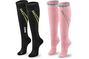 aoFIT Compression Socks for Women & Men (1 Pair) Circulation 15-20mmHg Support for Running, Travel, Athletic, Cycling