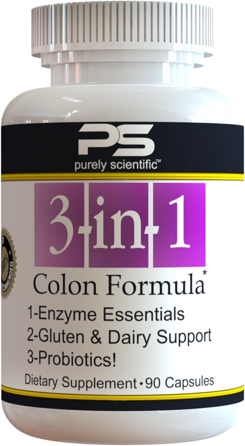 Colon Formula - Probiotics with Digestive Enzymes for Colitis Support - 90 Capsules