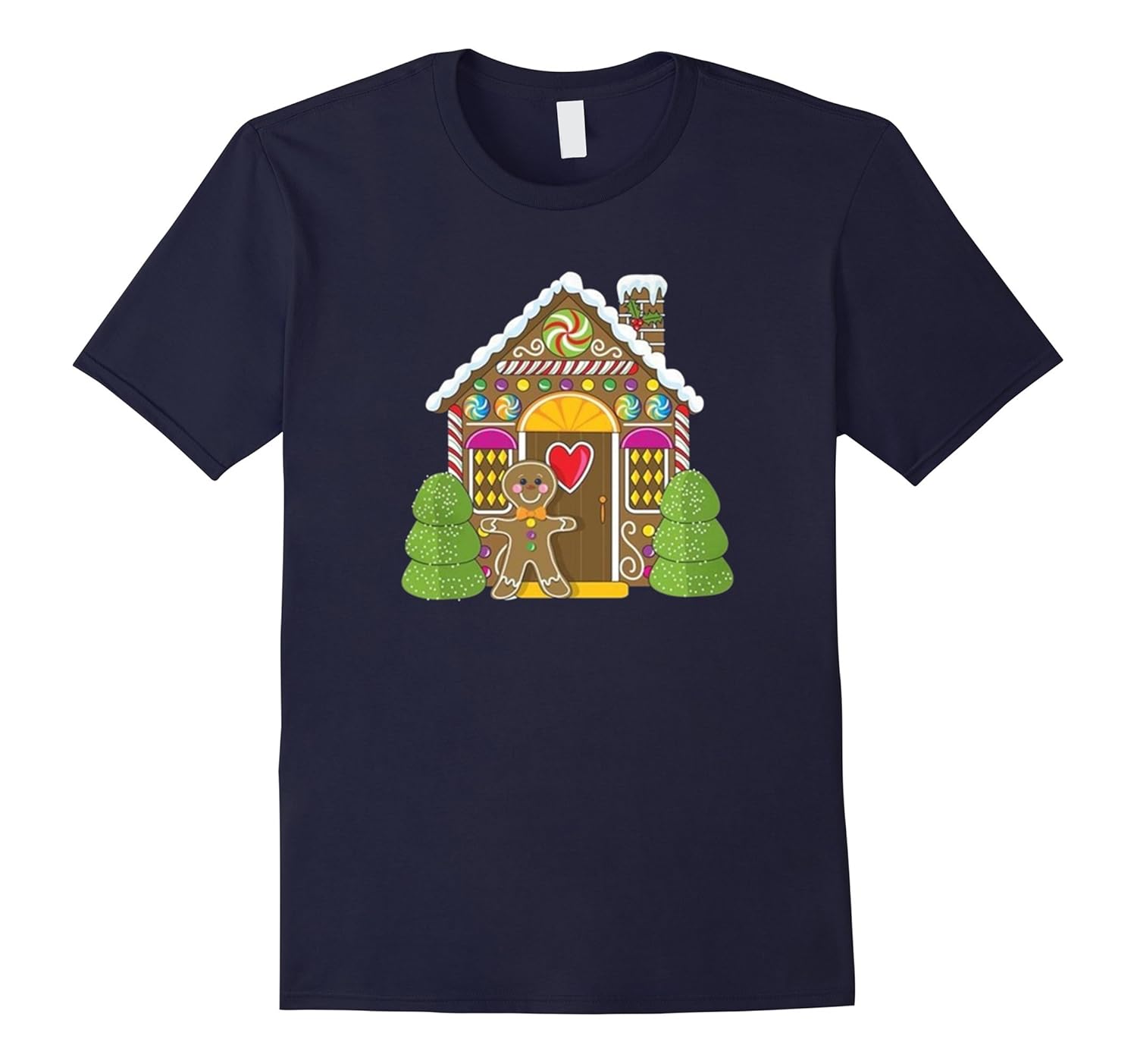 Gingerbread House Ugly Chritmas Tee Shirts-ANZ