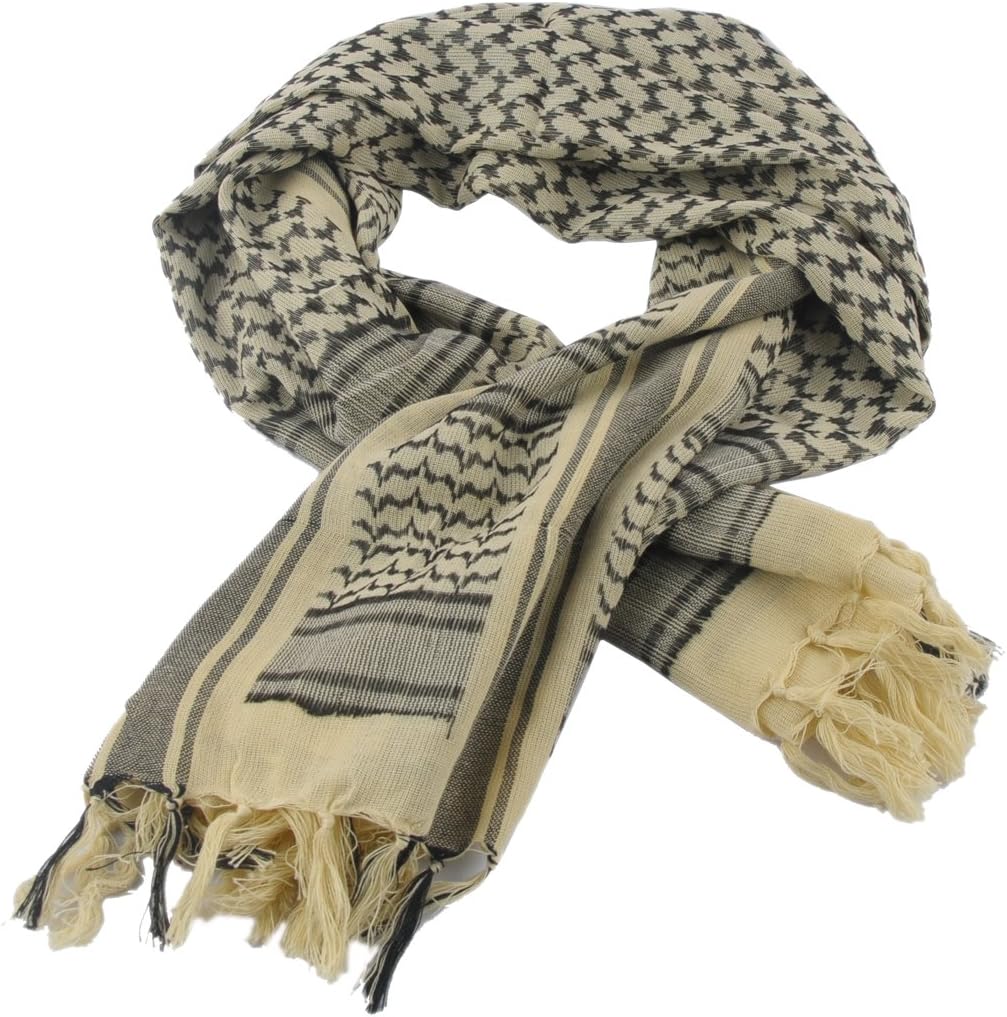 WarmHearttingShemagh Tactical Scarf 8 in 1 Large Thick Military Desert Keffiyeh Head Neck Arabe Scarf