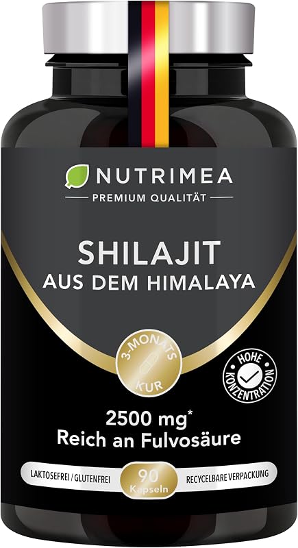 Shilajit Kapseln | Original Himalaya Hochdosiert, 2500mg | Nutrimea