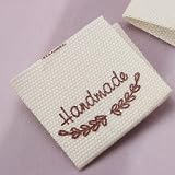 OTOTEC 200pcs Handmade Washable Labels Cotton Sewing Tags for DIY Crafts view 6