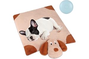 WEOK Heartbeat Puppy Toy, Dog Heartbeat Toy for Dog Anxiety Relief, Heartbeat Behavioral Aid Puppy Toy, Puppy Heartbeat Stuffed Animal, Dog Plush Toys for Dog Soother Cuddle Calming Sleeping