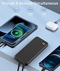 2024 New Slim Portable Charger with Built in
