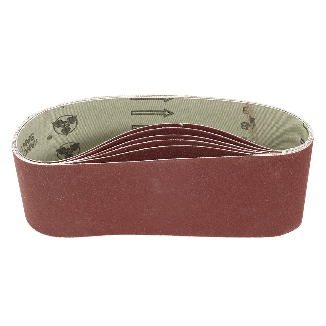 Sourcingmap 3-Inch x 21-Inch Aluminum Oxide Sanding Belt 320 Grits Sandpaper Lapped Joint for Belt Sander 6pcs