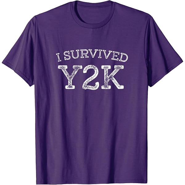 Amazon.com: I Survived Y2K Year 2000 Millennium Bug 90s T-Shirt