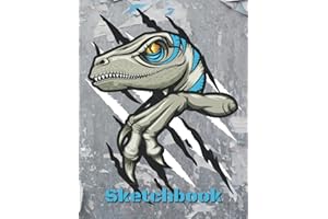 Sketchbook: Dinosaur Sketch Book, T-Rex Reptile Sketchpad, Dino Claw Beast, 120 Pages of 8.5"x11" Blank Paper, Sketch Pad For - Sketching, Drawing, ... (Sketchbooks For Boys, Kids, Teens), Volume 4