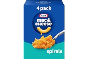 KRAFT MAC & CHEESE Kraft Spirals Original Mac & Cheese Macaroni and Cheese Dinner, 4 ct Pack, 5.5 oz Boxes