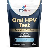 STD Hero Oral HPV Test Kit for Women and Men - at-Home Oral Rinse Collection for Health Screening - Simple, Private, and Easy-to-Use Home Test