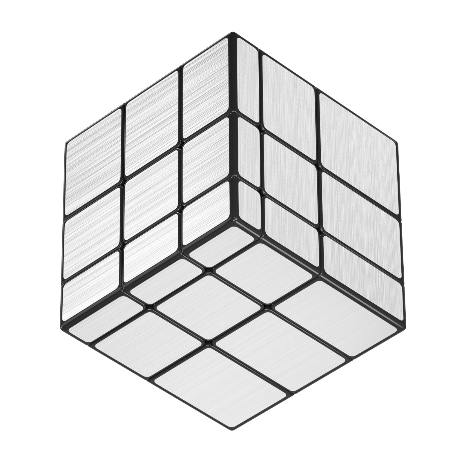 Roxenda Speed Cube,Irregular Magic Fast Cube for Kids, Smooth Sequential Puzzle Cube Toys for Cubing Fun for Kids (Mirror Cube)