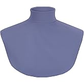 Cutecrop Turtleneck Dickey Extra Large Fake Collar Detachable Dickey Collar Half Mock Turtleneck for Men Women