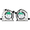 Replacement New CPU and GPU Cooling Fan for DELL XPS 13 9300 9310 P117G 0WX28K WX28K EG50040S1-CI40-S9A DC28000ONSL 0FRK0V FRK0V EG50040S1-CI30-S9A DC28000OOSL DC5V 0.27A