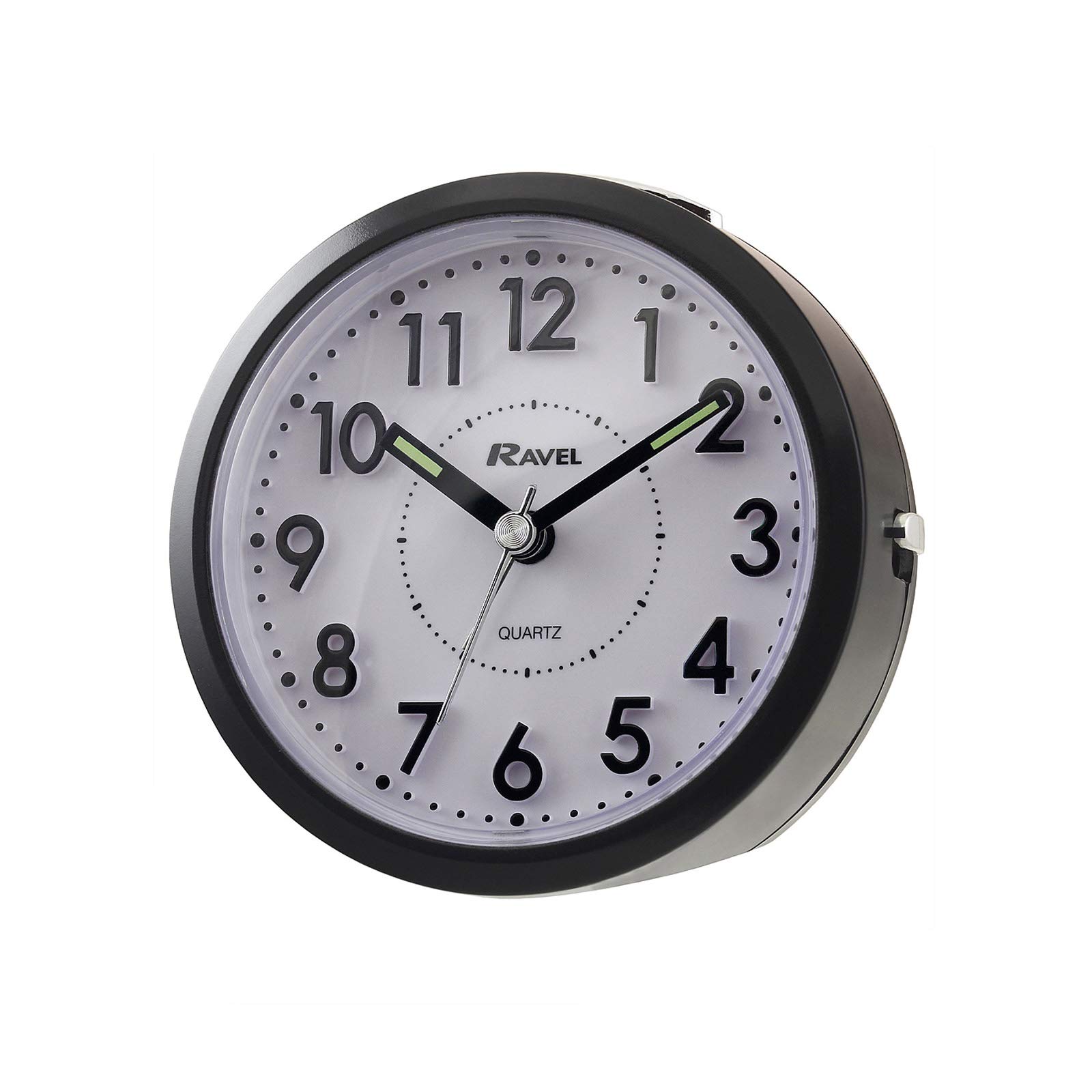 Ravel - Ruxley 3D Quartz Alarm Clock - Black