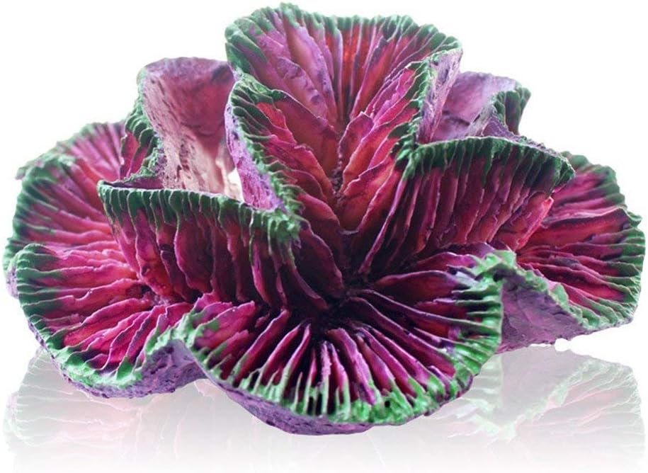 Danmu 1pc of Polyresin Coral Reef Ornaments, Aquarium Coral Decor for Fish Tank Aquarium Decoration 4.72" x 3.54" x 2.16"
