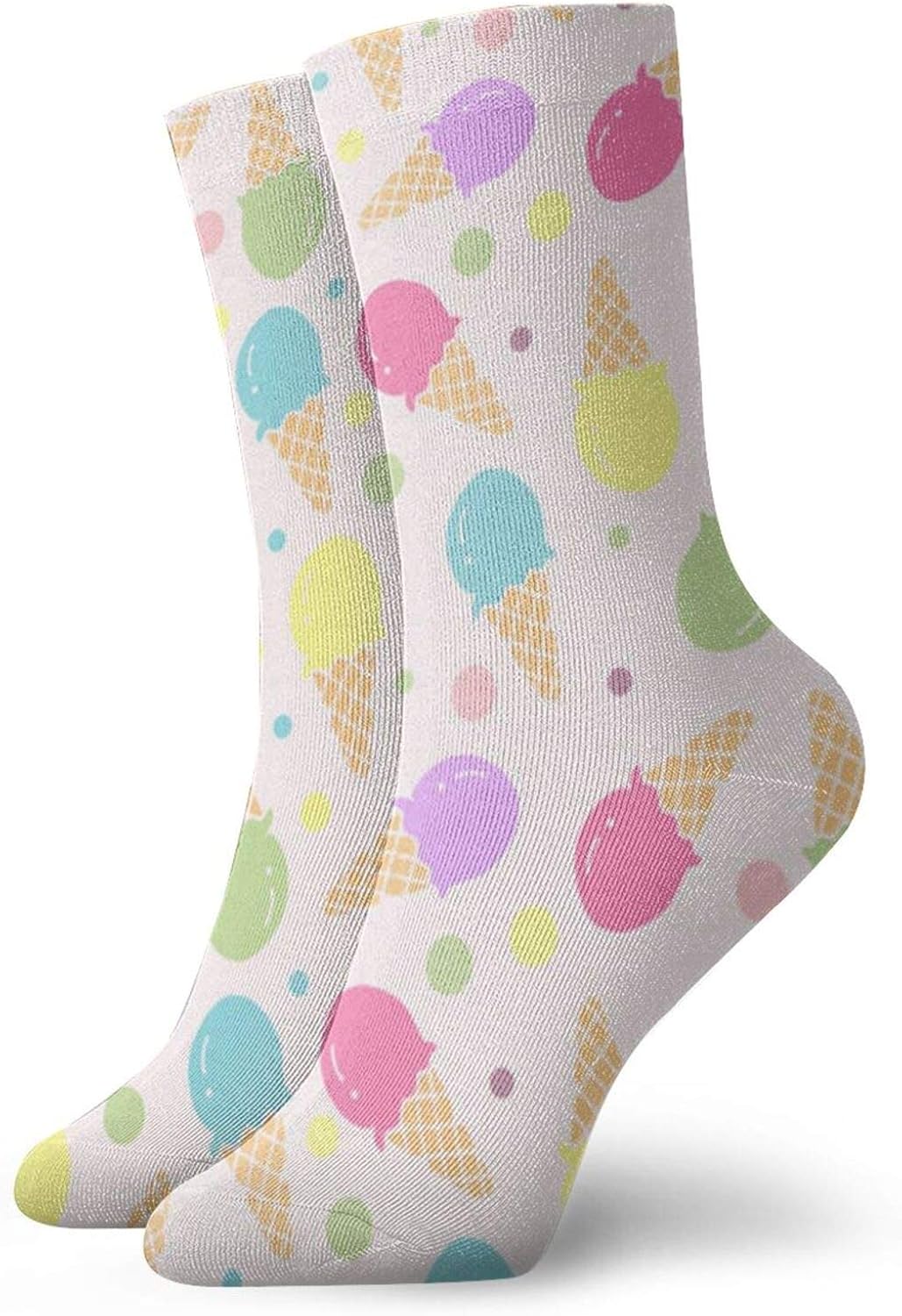 IceCream Athletic Socks Lightweight Calf Socks For Women Amazon.co.uk
