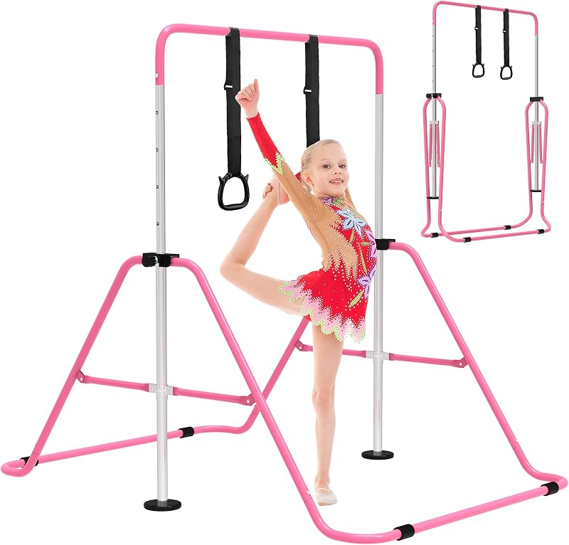 EVERYMILE Gymnastics Bars Junior Training Kip Bar Home Adjustable Folding Bar