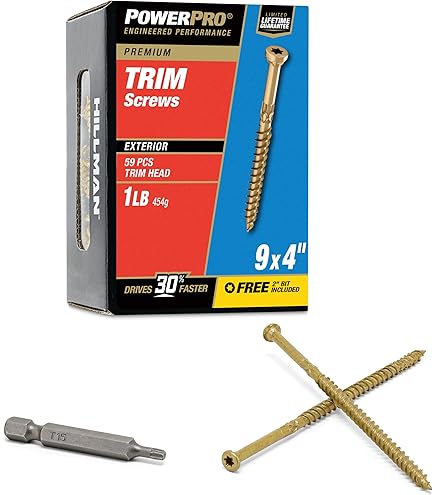 Amazon.com: Power Pro 48633 Trim Screws, #8 x 3, All Purpose Wood