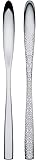 AlessiMW03/35, Dressed Set of 6 Latte Macchiato Spoons, Stainless Steel, Silver