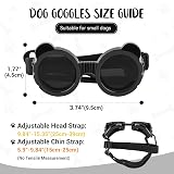 Enjoying Panda Black XSmall Dog Goggles UV Protection for XS Small Dogs view 5