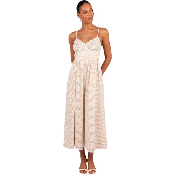 Landon Midi Dress - Black White 2 at Amazon Women's Clothing store