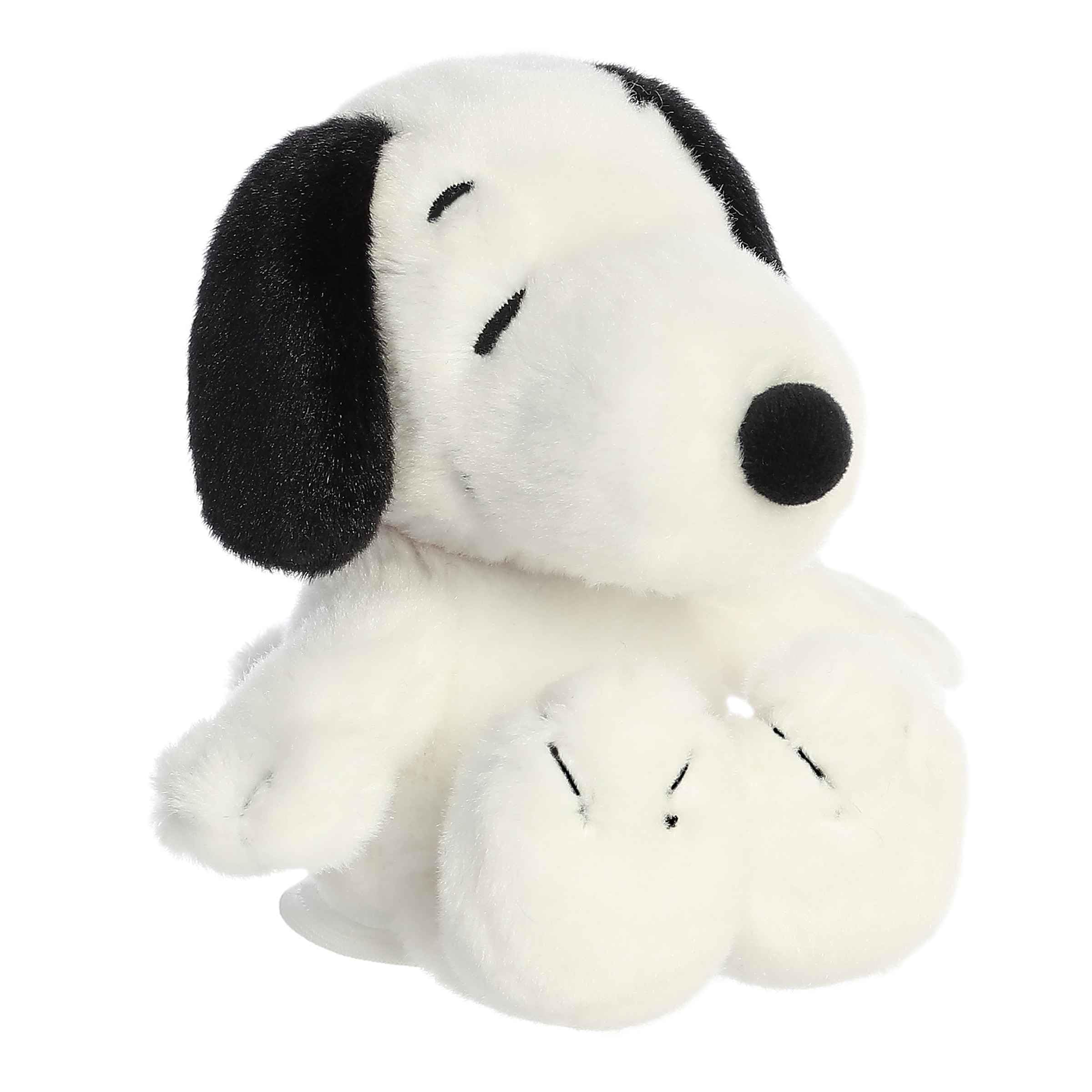 Photo 1 of Aurora® Timeless Peanuts® Shoulderkins™ Snoopy Stuffed Animal - Classic Characters - Lasting Memories - White 5 Inches