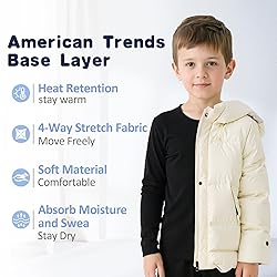 Boys Thermal Underwear Ultra Soft Kids Long Johns