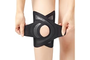 Galvaran Knee Brace for Women & Men, Relief Recovery Meniscus Tear, Arthritis Pain, ACL & MCL, Knee with Side Stabilizers，Adjustable Knee Support (Black, Large)