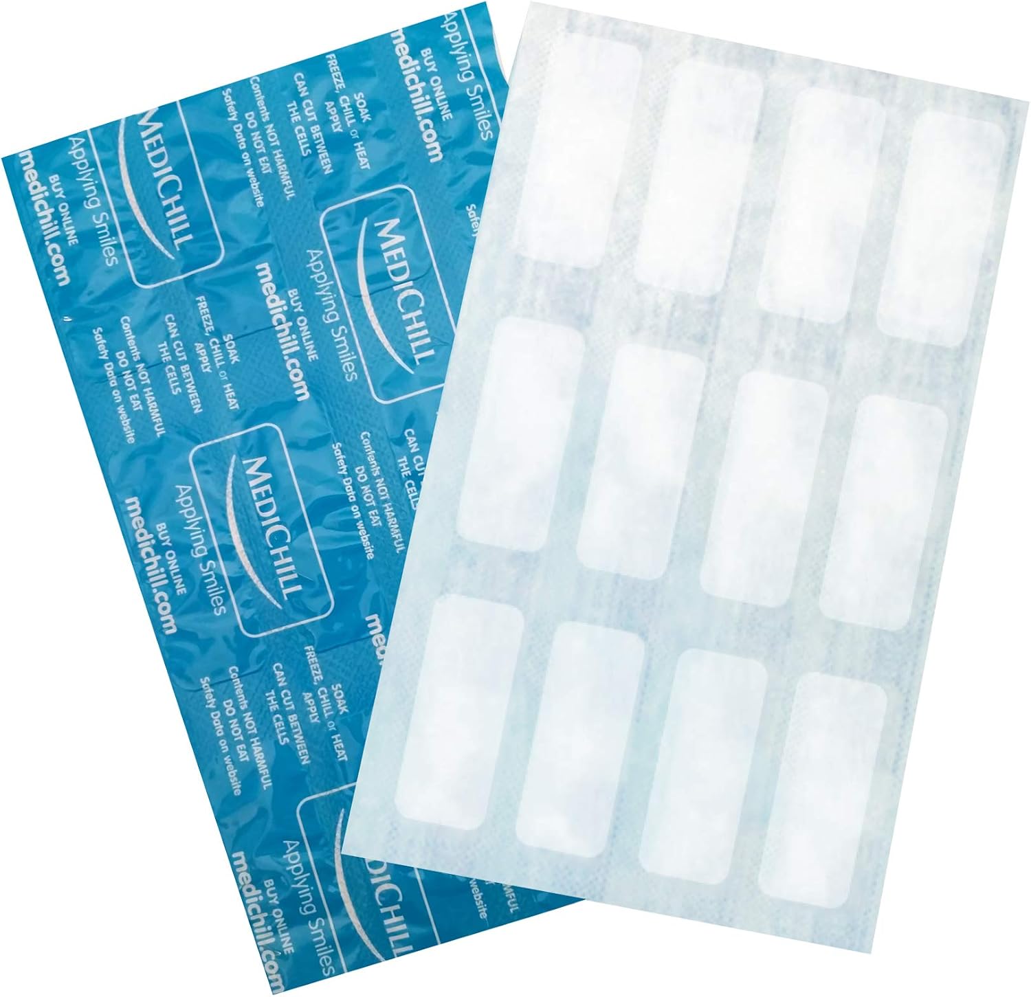 Medichill Cool Cubes, Reusable Multi-Purpose Cold Compress (Large 22x13cm) (100), White