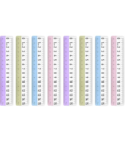 Morandi Color Student Rulers BAYTORY 8-Pack Of 15cm Metal Straight ...