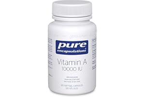 Pure Encapsulations Vitamin A - 3,000 mcg - From Cod Liver Oil - Immune & Vision Support - Vitamin A Palmitate Supplement - N