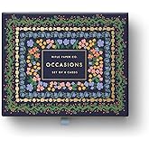 RIFLE PAPER CO. Wildwood Thank You Keepsake Card Boxed Set of 8, 4.25" L x 5.5" W Blank Interior Lets Your Thoughtful Handwritten Note Take Center Stage, Crafted in the USA