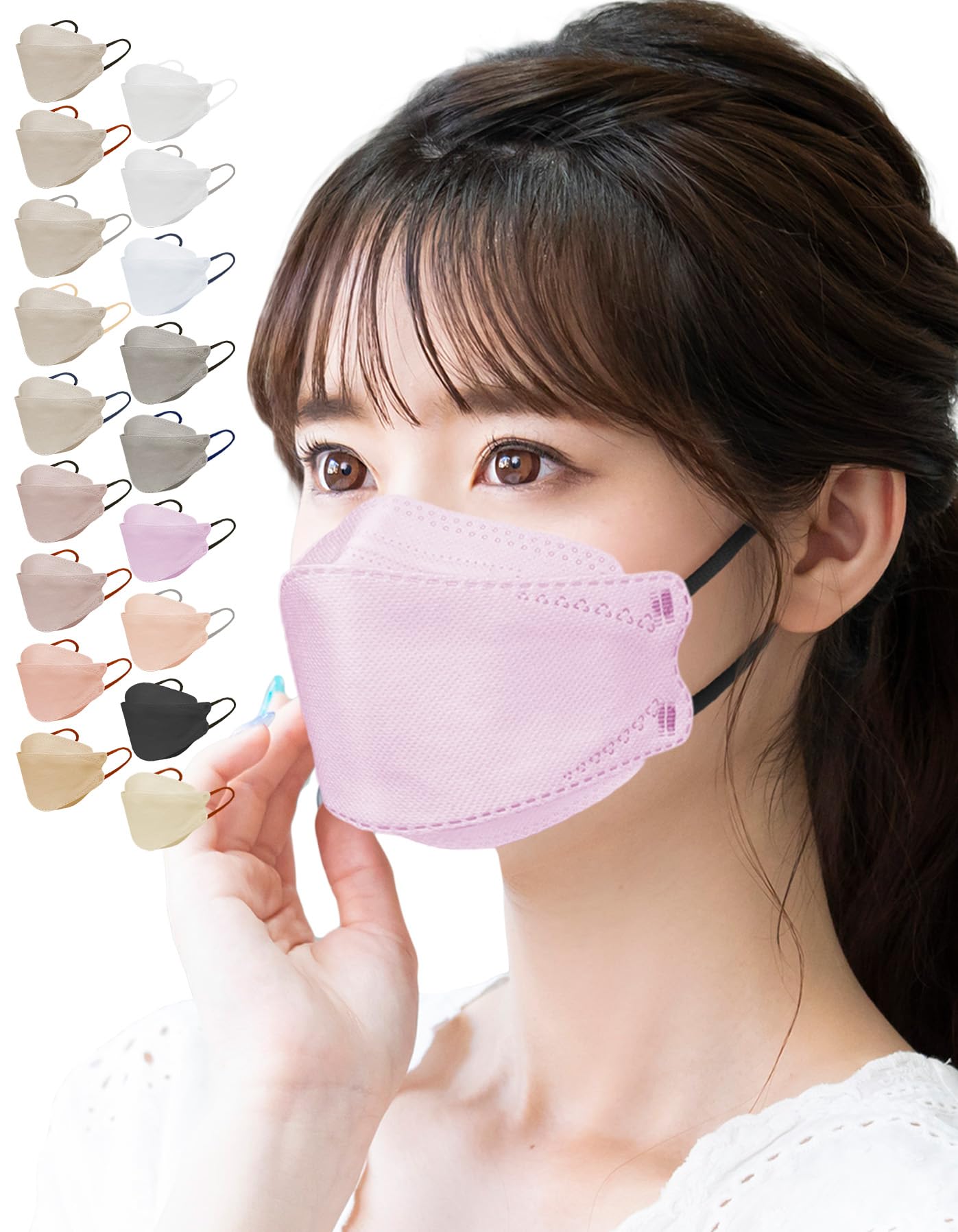 [LaViness] マスク 立体 不織布 立体マスク 日本製 30枚使い捨て産業用マスク商品画像